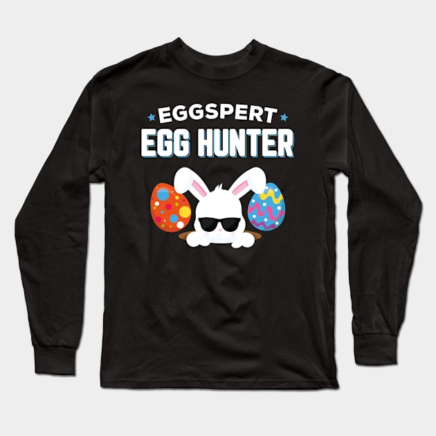 Eggspert Egg Hunter Funny Easter Long Sleeve T-Shirt by trendingoriginals